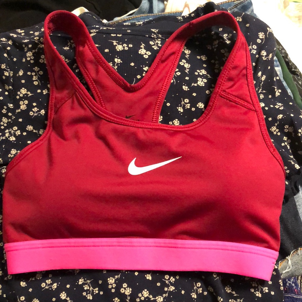 A Nike sports bra with padding